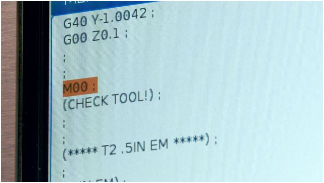 CNC編程如何用M代碼來(lái)停止程序